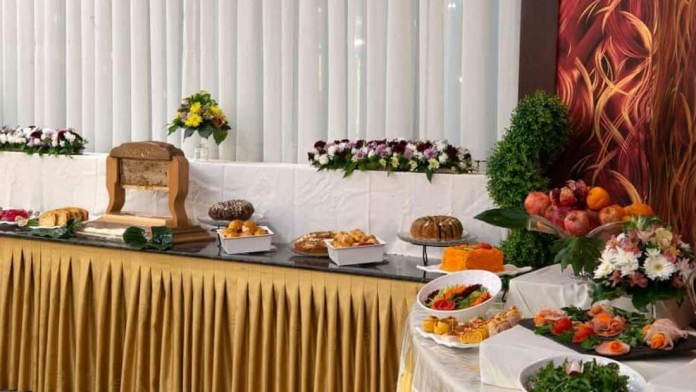 هتل شهریار تبریز سالن صبحانه رز 1 هتل شهریار تبریز سالن صبحانه رز 1